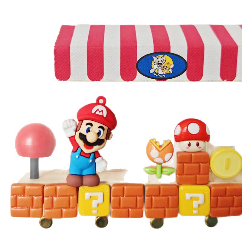 スーパーマリオマリオキーハンガー家庭用パンチフリー磁気クリエイティブ装飾玄関キー収納フック|undefined