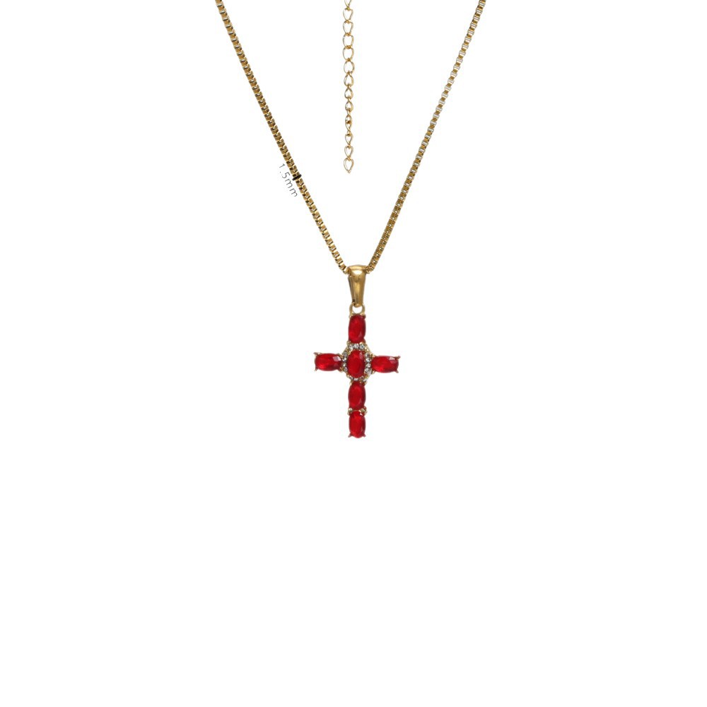 Collier pendentif classique en acier inoxydable pour homme_voghion.com