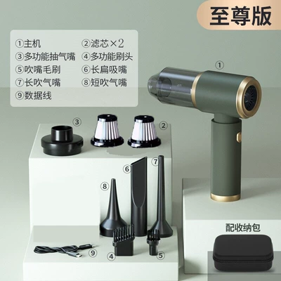 Handheld High-Power Dust Blower, Tozsoranlar - twilight-green-supreme-model-2-filters-aviation-pack