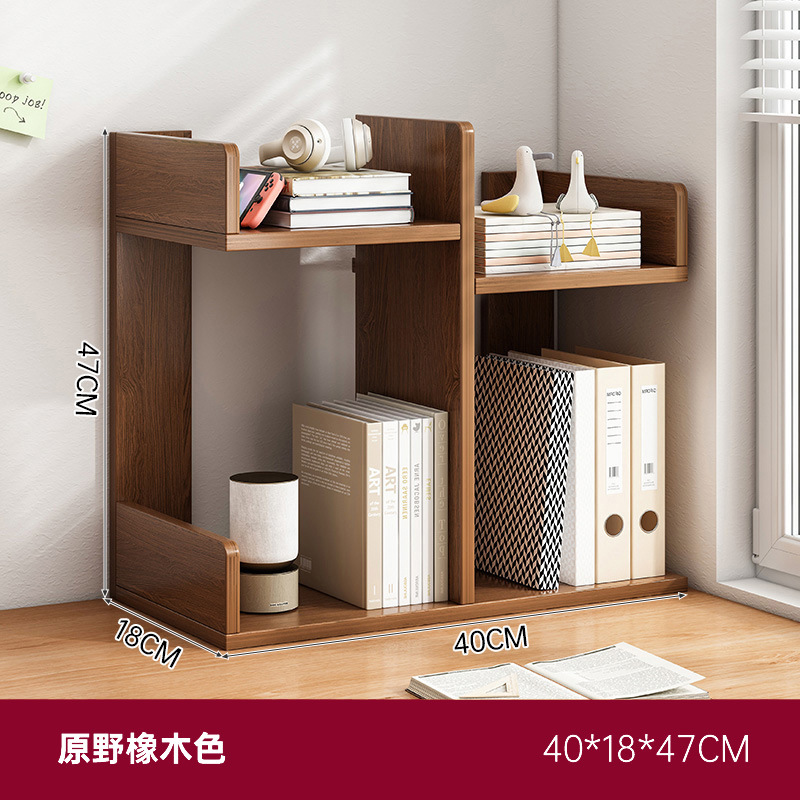 Estante de escritorio, escritorio de almacenamiento, estante de almacenamiento, estante de escritorio, estante de escritorio pequeño, dormitorio de oficina, estante simple multicapa
