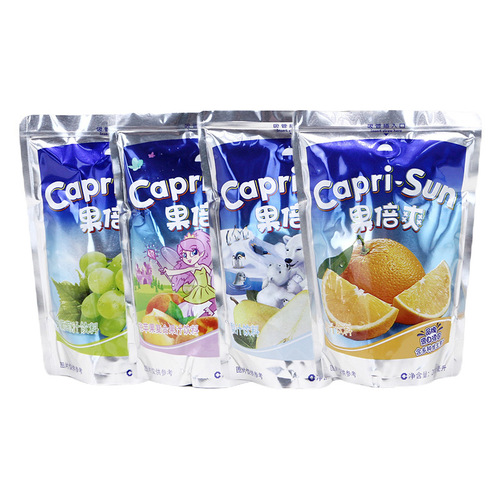 Capri Sun 200ml Apple Grape Orange Juice Drink, Trendy Leisure Beverage, Fruity Juice