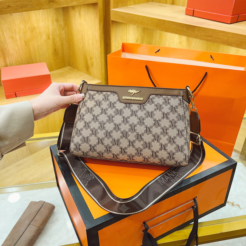 高級感包包女2023新款潮時尚印花斜挎包外貿女包小方包百搭單肩包