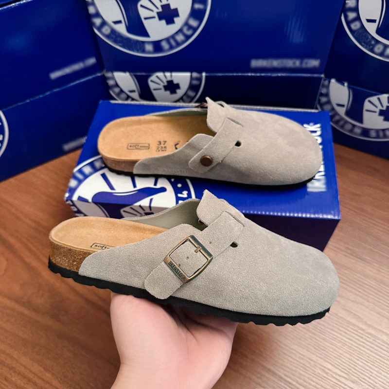 Покупные мужские и женские Birken обувь из натуральной кожи BK, лето 2025, новая толстая подошва, один стиль, обувь с пробкой для улицы