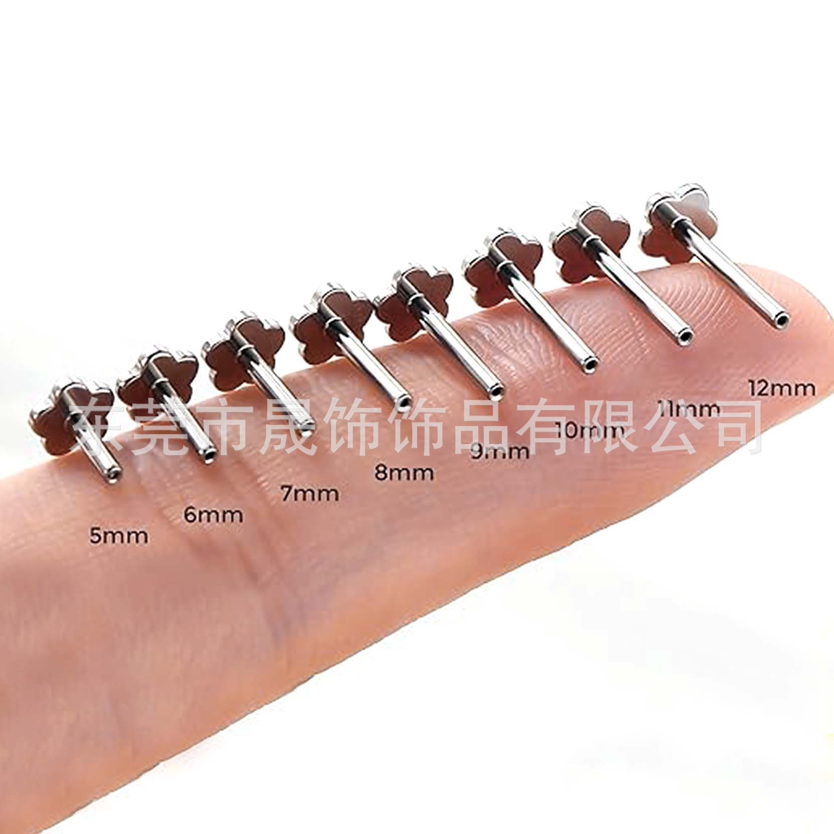 F136 Titanium Alloy Internal Thread 五角 Star 梅 Flower Heart Labret Stud Ear Stud G23 Piercing Jewelry 异 Flat Back Barbell