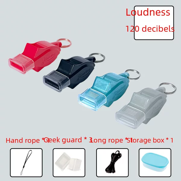 Seedless Dolphin Whistle Referee Sports Basketball Game Rescue Outdoor Training Plastic Lanyard Command Treble