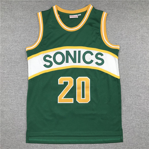 Summer cross-border jersey Supersonics 35# Durant embroidered retro basketball uniform 20#40# men's and women's sports vest
