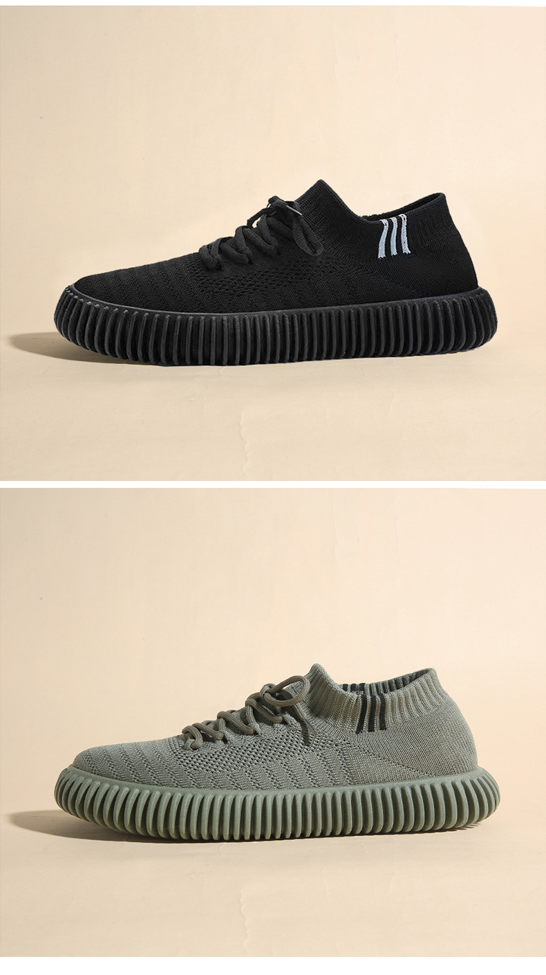 Couvre-chaussures respirant pour hommes et femmes, haut en gelée, bas Flyknit en noix de coco, chaussures de Couple, filet décontracté, 2024_voghion.com