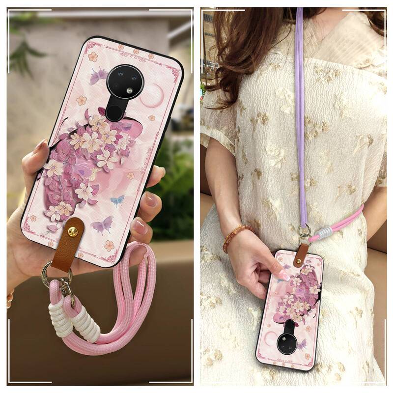 Suitable for Nokia Mobile Phone Case Digital Heart Creative Diagonal Lanyard Women's Hanging Neck Portable Youth Two-Color