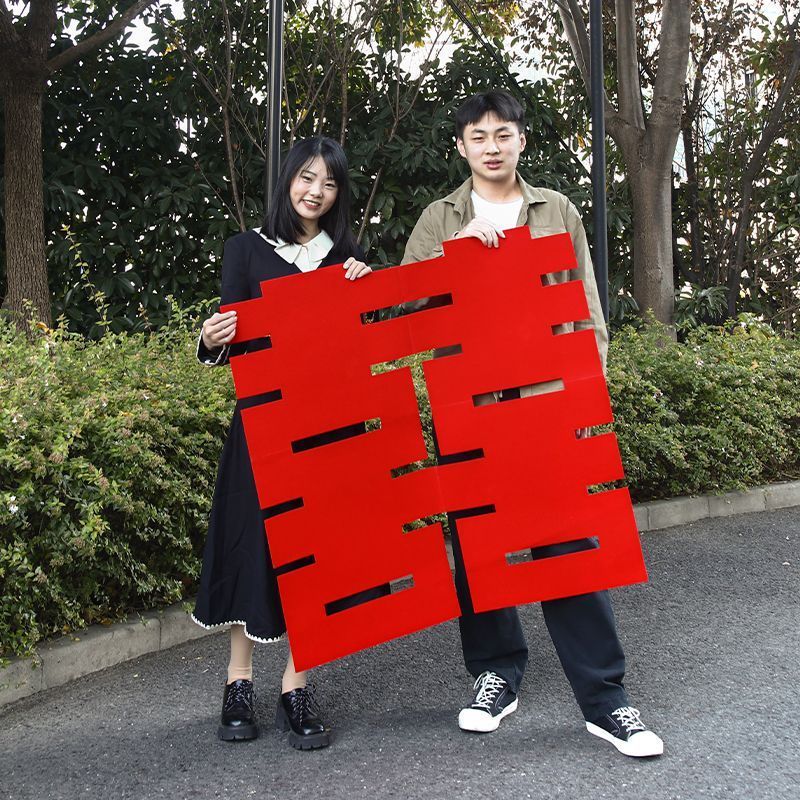 特大のハッピーワード、特別な結婚式の部屋の装飾、結婚式の婚約証明書、ハッピーワードステッカー、写真小道具と用品|undefined
