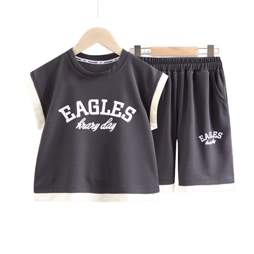 [2025] Children's summer sleeveless suit for men and women's Korean vest two-piece set for medium and large children's shorts set