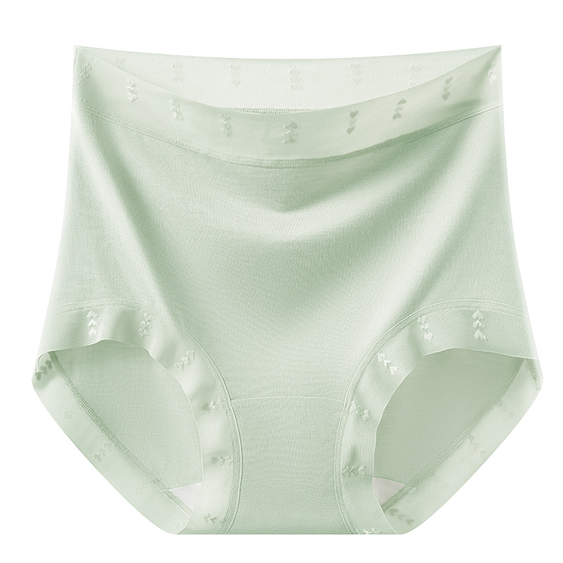 60 piezas de alta densidad modal de cintura alta entrepierna larga verano fina 10A entrepierna antibacteriana entrepierna de algodón entrepierna todo incluido cadera ropa interior de mujer image 6