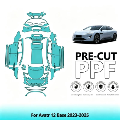 23-26 Models Avatr 12 Base Tpu Pre-Cut Invisible Car Wrap Anti-Scratch Paint Protection Film (Car paint protective film) - transparent-tpu-23-26-models-avatr-12-base