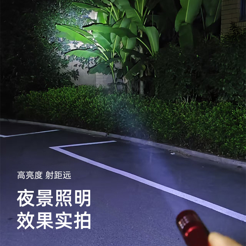 Mini Led Bulb Aluminum Alloy Light Strong Light Flashlight Rechargeable Mini Flashlight Small Flashlight Outdoor Flashlight