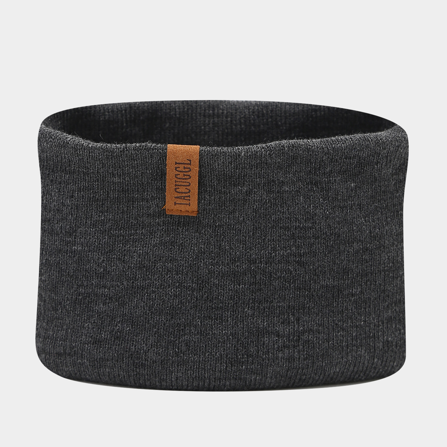 Unisex-Winter-Strickset, 3-teilig, mit Vintage-Ledermütze mit Buchstabenaufnäher, Schal und Handschuhen – warmes, wärmendes Set zum Schutz vor Kälte im Freien für Damen und Herren._voghion.com