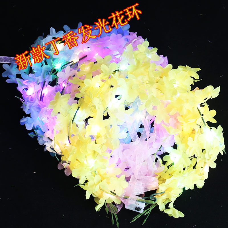 2024 nueva flor de clavo brillante guirnaldas turísticas foto toque escénico mercado nocturno puesto venta caliente de niñas bandas de cabeza