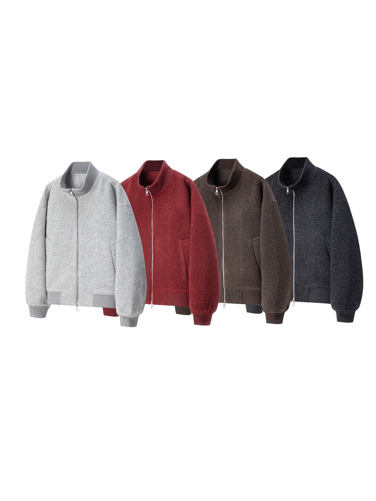 Old Money Style Boxy Single-Sided Woolen Jacket 2026 Spring New American Cleanfit Woolen Coat for Men and Women