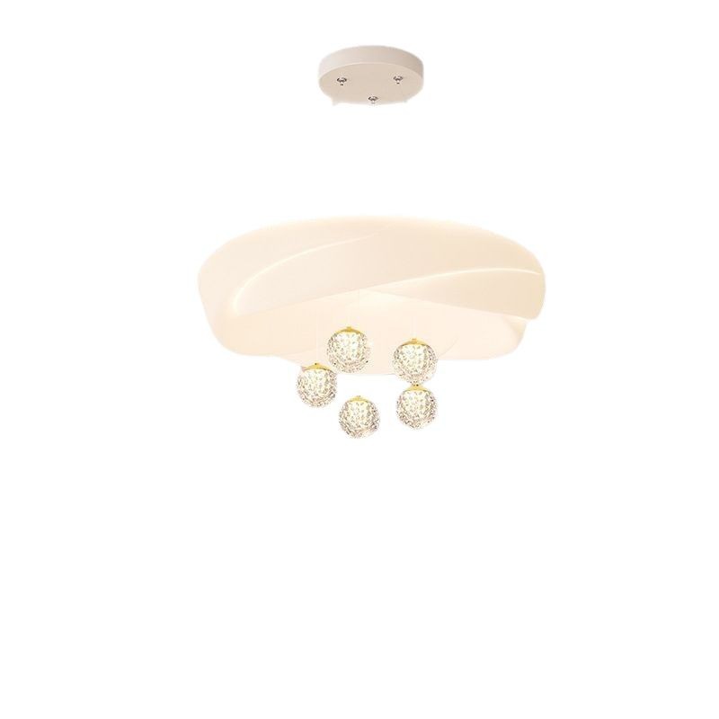 Lámpara de la sala de estar estilo crema moderna simple y cálida lámpara de comedor nórdica en 2025 nueva lámpara de dormitorio principal Zhongshan