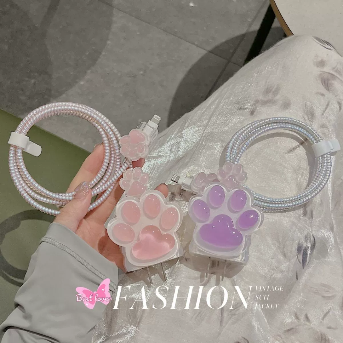 Кошачий коготь подходит Apple 16promax зарядное устройство чехол iPhone кабель для передачи данных анти-сломанный 30 быстрая зарядка 20 Вт