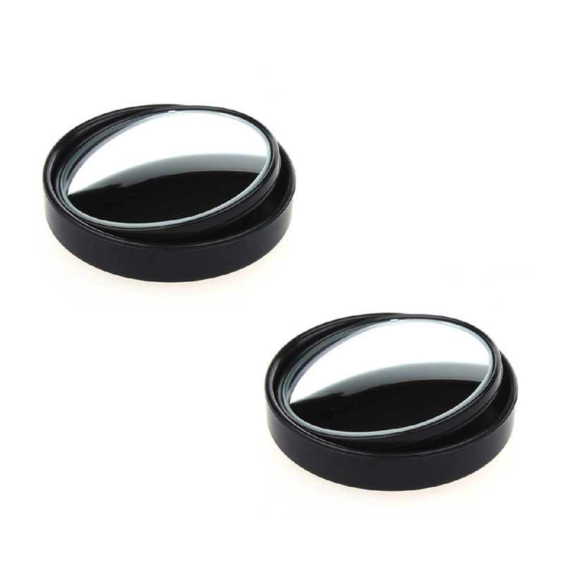 Car reversing rearview mirror paste type car small round mirror 360 degree adjustable large field of view auxiliary wide-angle blind spot mirror