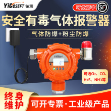 固定式气体检测仪氧气一氧化碳硫化氢浓度报警器工业安全监测