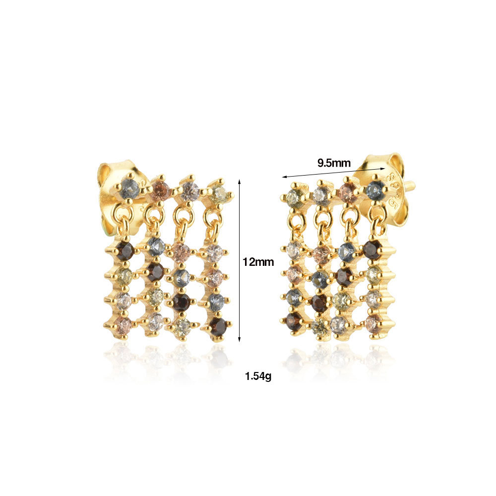 5g Weight 0.05µm-0.08µm Gold Plating Thickness Electroplating Gold Plating Process 925 Sterling Silver Ear Needle Material 18K Real Gold Plated Plating Material Zircon Inlay Material Hoop Earrings, Drop Earrings, Ear Studs Classification Necklace + Jewelry Quantity Daily Occasion 925 Sterling Silver Material Geometric Pattern Women's Gender Simple Style Style Plating Craft Necklace + Jewelry 925 Sterling Silver Geometric Hoop Earrings Drop Earrings Ear Studs 5