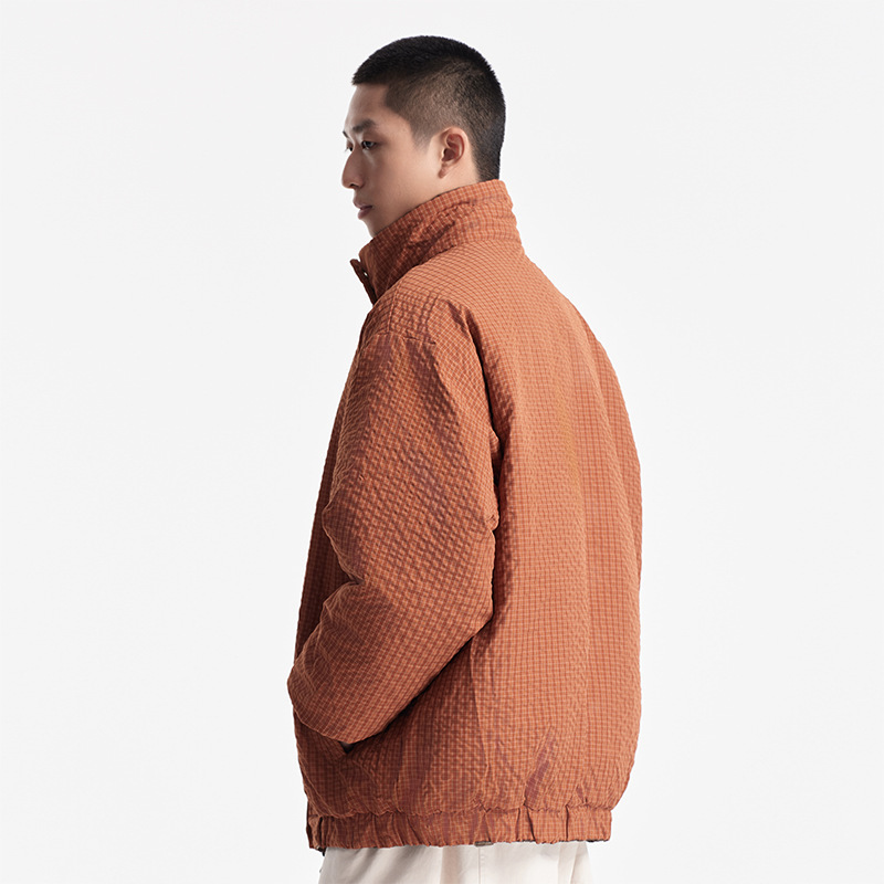 Men's winter Japanese retro keep warm down jacket with down