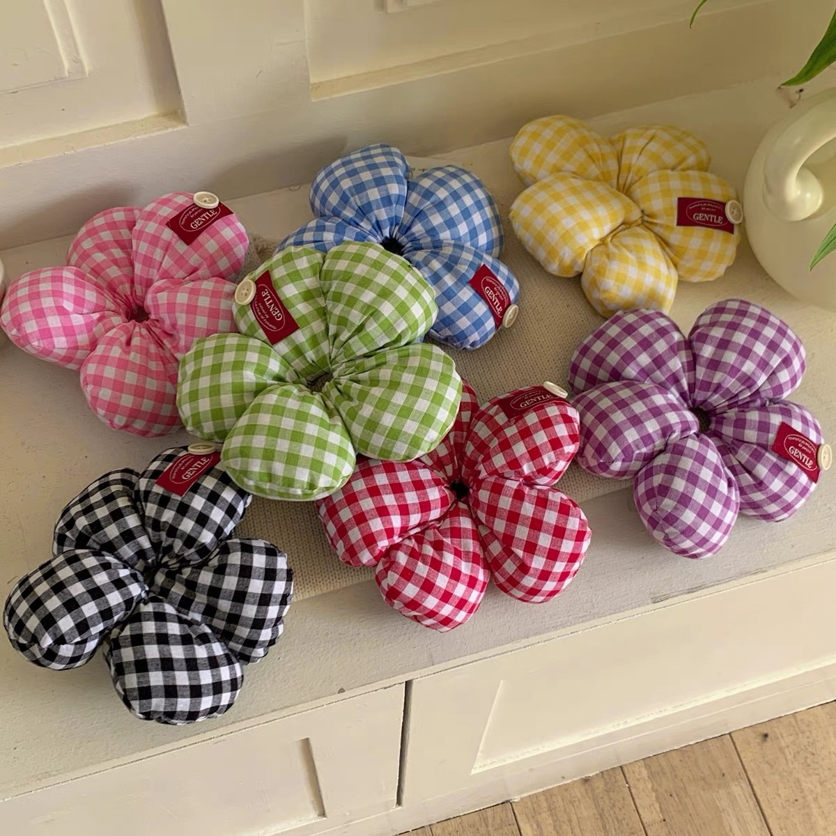 Corrugado de dopamina, lazo para el cabello del intestino grueso, sentido avanzado, flor, cuerda para el cabello, lazo para el cabello, nuevo tocado para niñas y niños