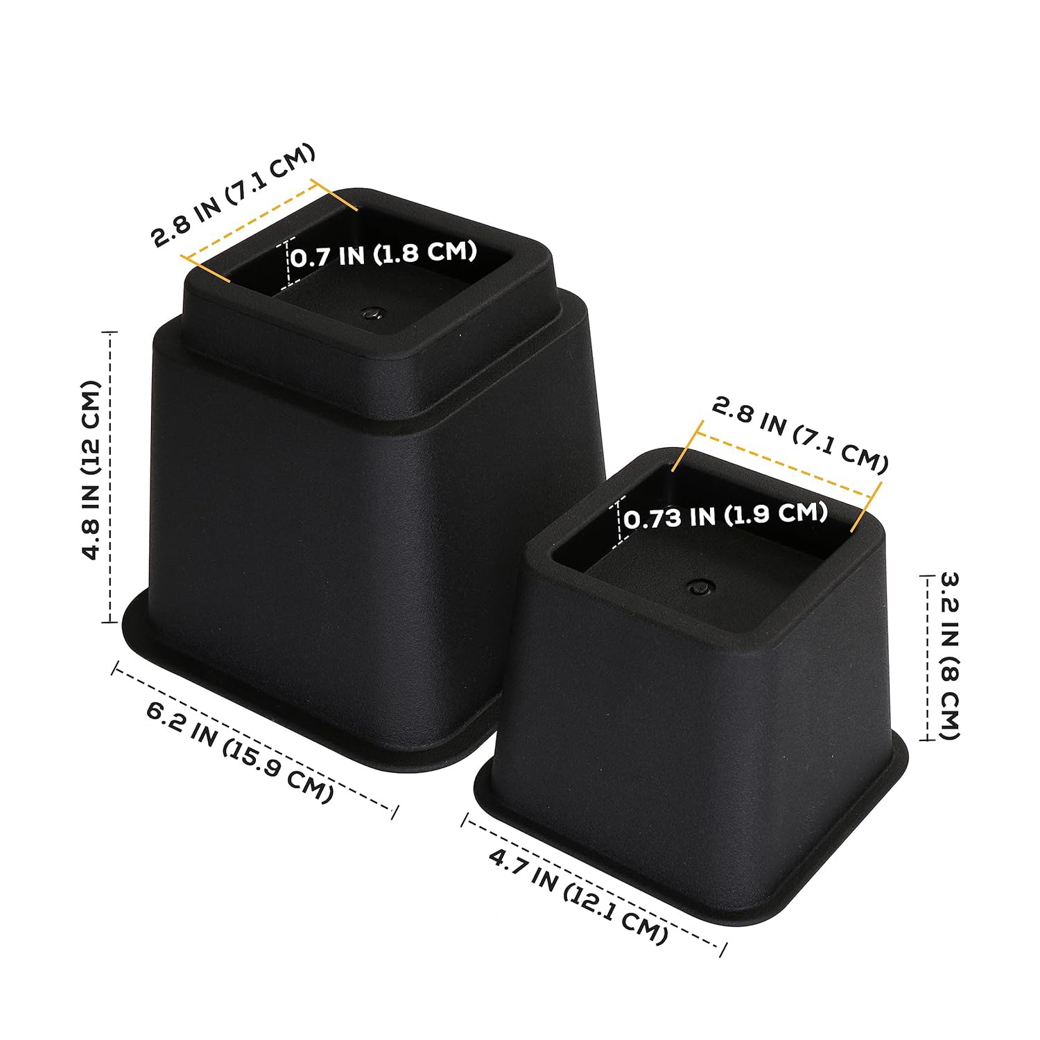 Cross-border plastic bed mat non-slip cabinet sofa table and chair heightening mat heavy combination can be self-lifting can be labeled