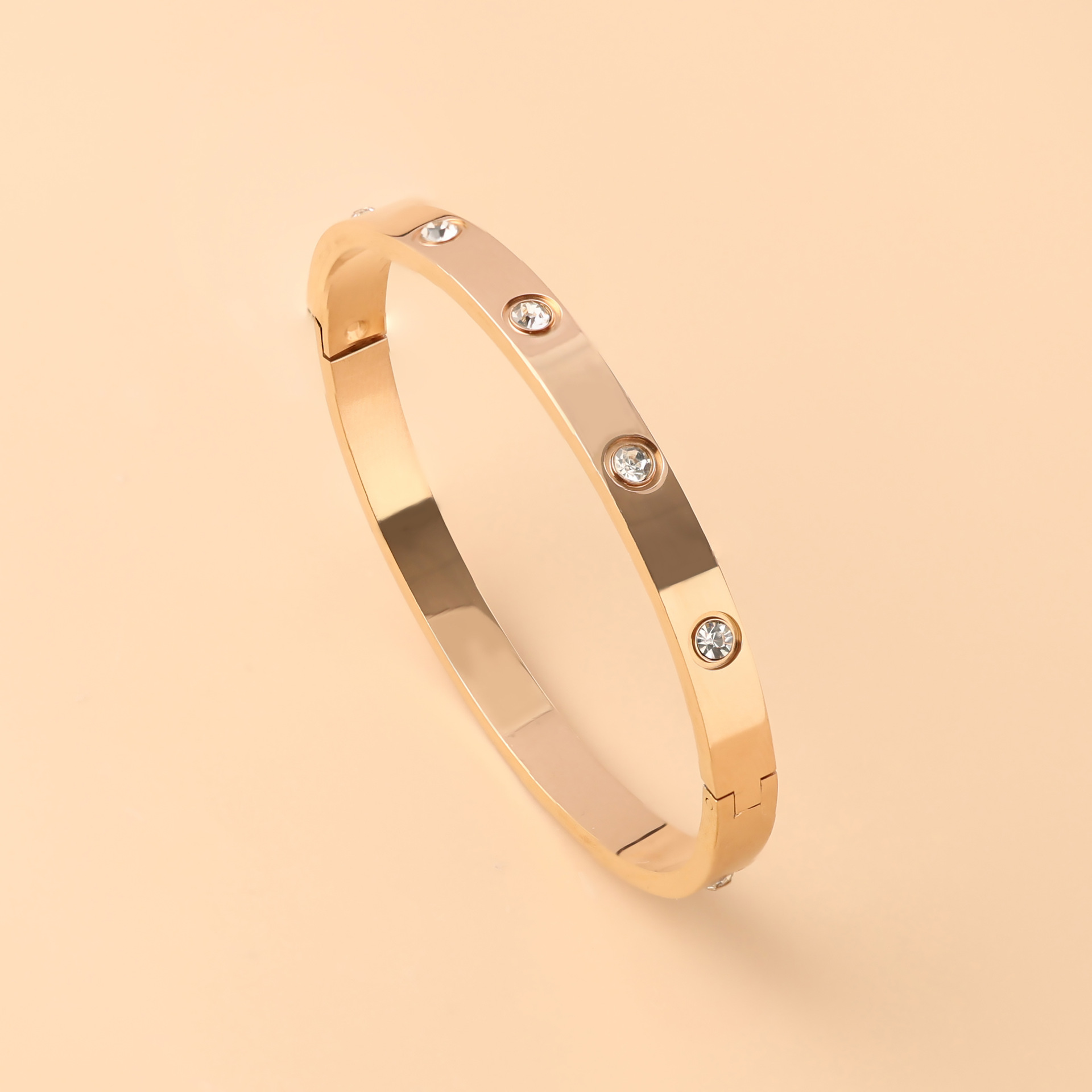6m rose gold full diamond