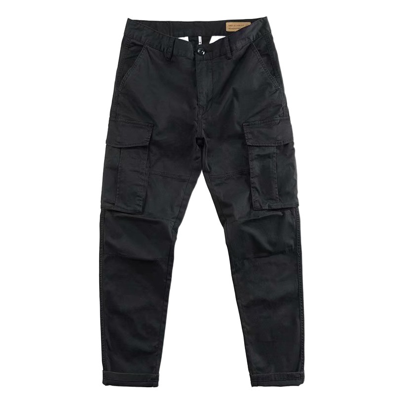 Ropa DE TRABAJO pantalones de los hombres de estilo coreano de trabajo suelto recto pantalones casuales verano simple multi-bolsillo de los hombres pantalones de protección laboral