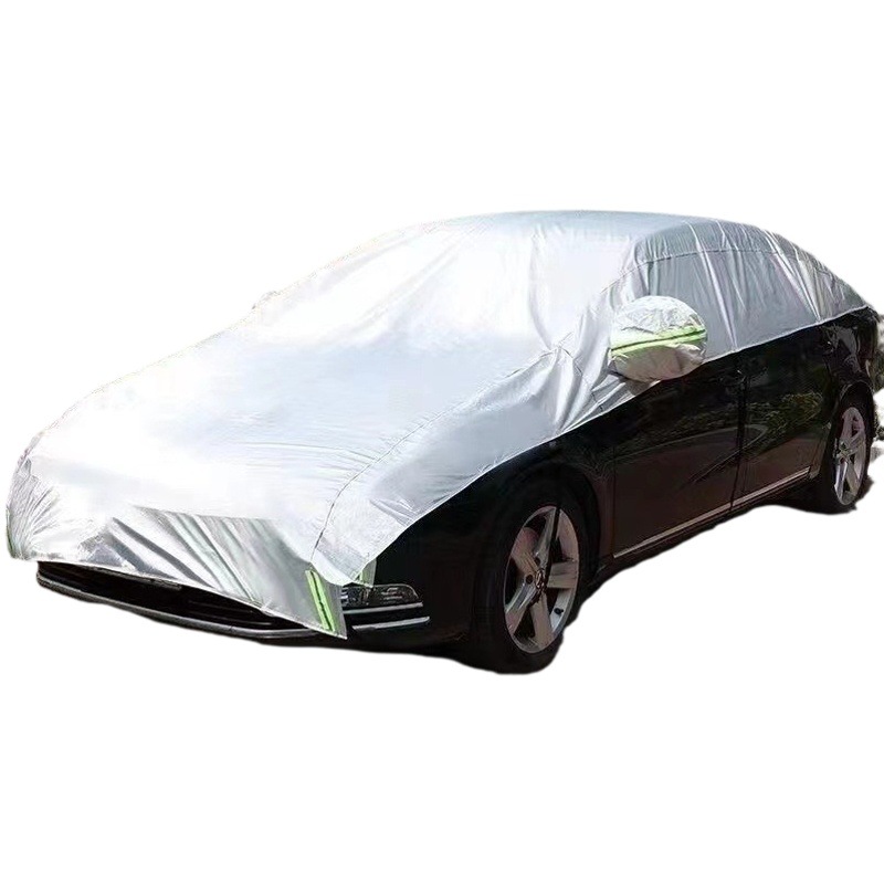 Cubierta del coche cubierta del coche conveniente cubierta del coche media cubierta de protección solar aislamiento térmico media cubierta del coche sombra solar cubierta del polvo cubierta de la sombra del sol