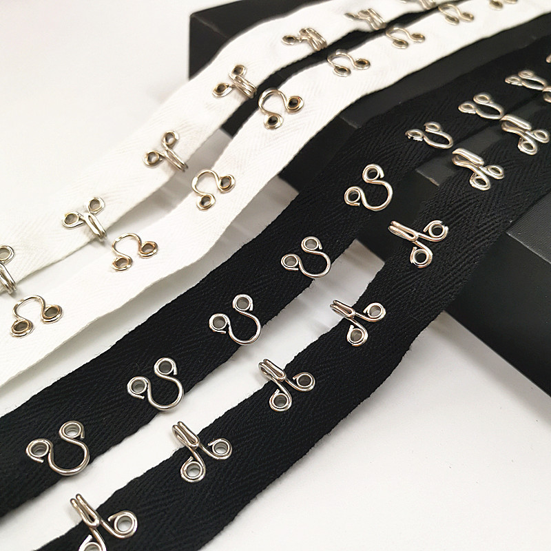 厂家直销风纪扣人字带对扣花边 挂钩字母扣织带DIY服装辅料