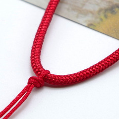 Handcrafted woven necklace cord with jade pendants, Hetian jade lanyards, gold jewelry accessories, DIY jade ornaments, and wholesale neck-hanging cords