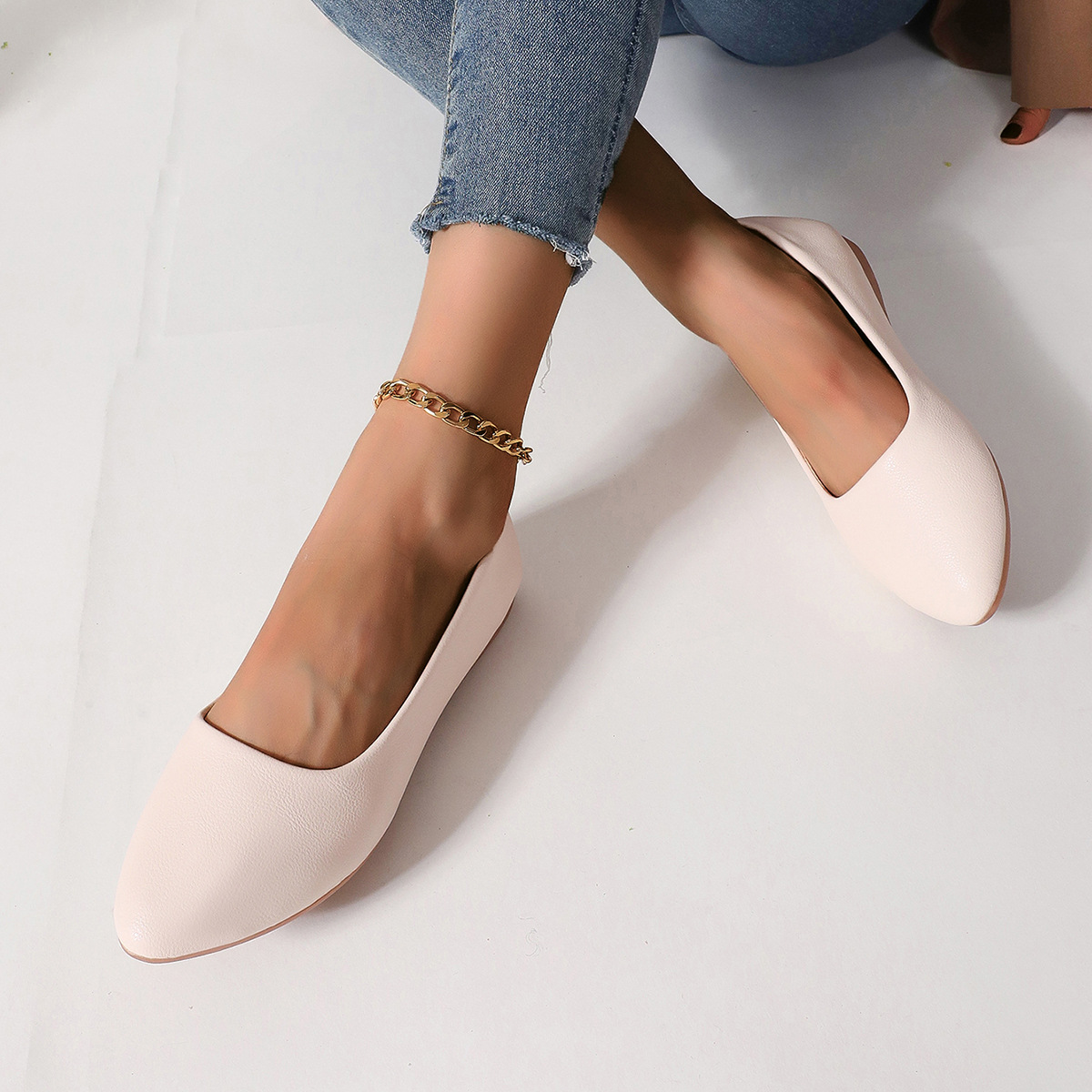 Mocassini donna in pelle classici scarpe basse comode casual_voghion.com