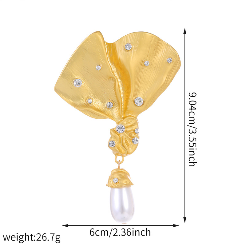 Classical Pin Leaf Zinc Alloy Plating Unisex Brooches display picture 1