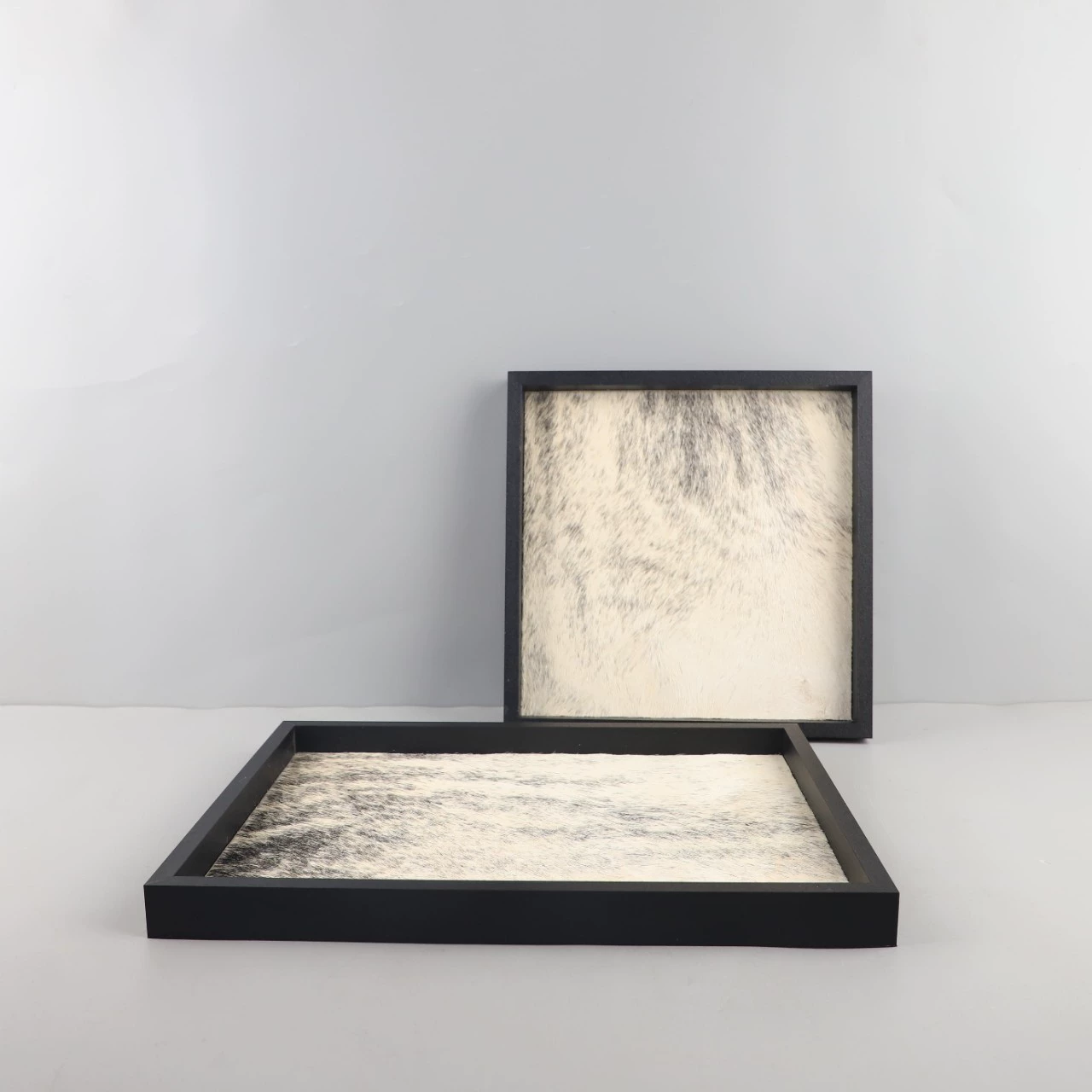 Современный минималистский премиум-смысл кожаный конский перо ароматерапия декоративный поднос украшения для гостиной спальня гардероба украшения для дома