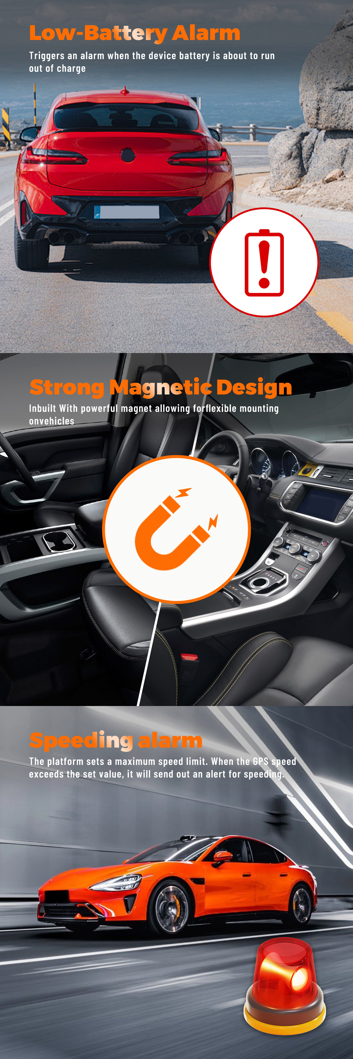 gps51 wireless rechargeable lithium battery strong magnetic ultra-long standby GPS Beidou locator for car online