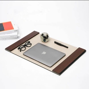 Study Calligraphy Theme Decorative Ornaments Desk Desk Leather Writing Board Table Mat Model Room Sales Office Hotel