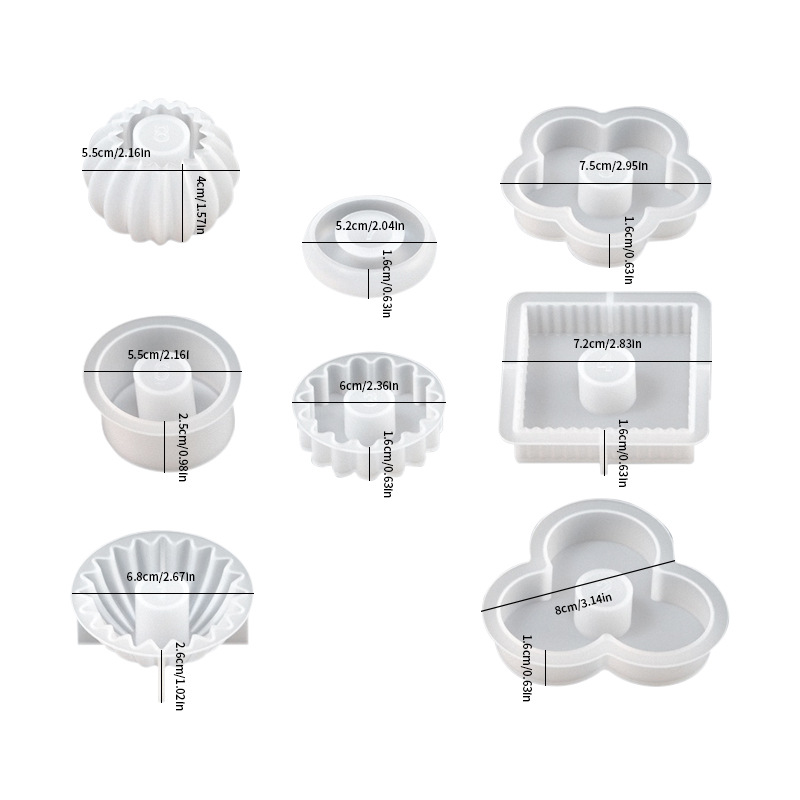 Molde de Silicona para Velas Apilables para Velas Aromáticas image 9