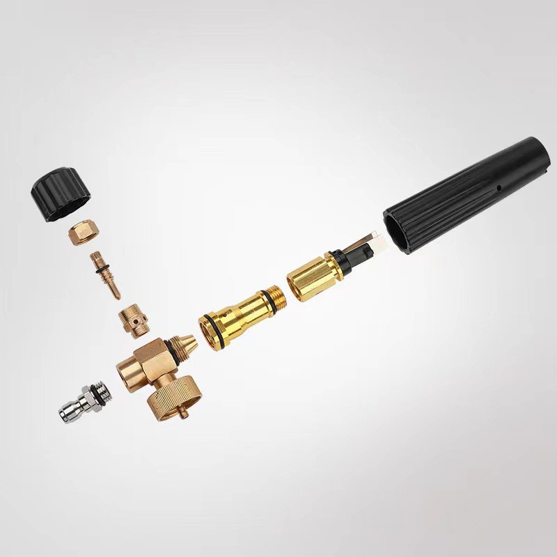 Cross-Border Karcher K Series Car Wash Water Gun for Home Use with Aluminum Valve Core, Short Gun with Nozzle, Spray Gun, Pa Foam Pot Water Gun