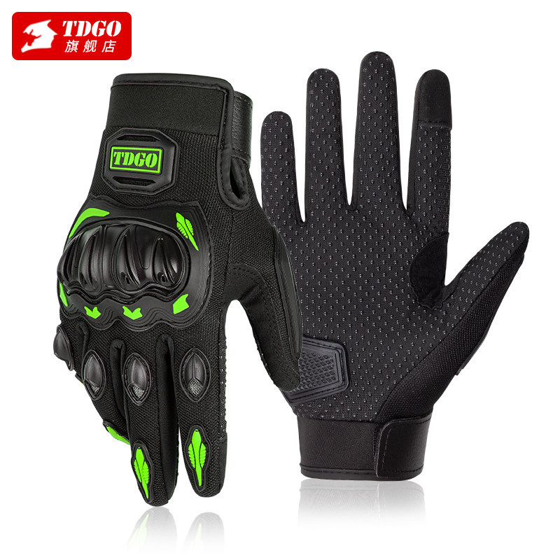 Guantes de motocicleta de verano y otoño medio dedo transpirable relajado cubierta de protección contra colisiones tridimensional con pantalla táctil personalizada
