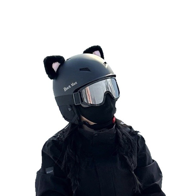 Auto Parts and Accessories — Universal Helmet Accessories Stickers - cat-black