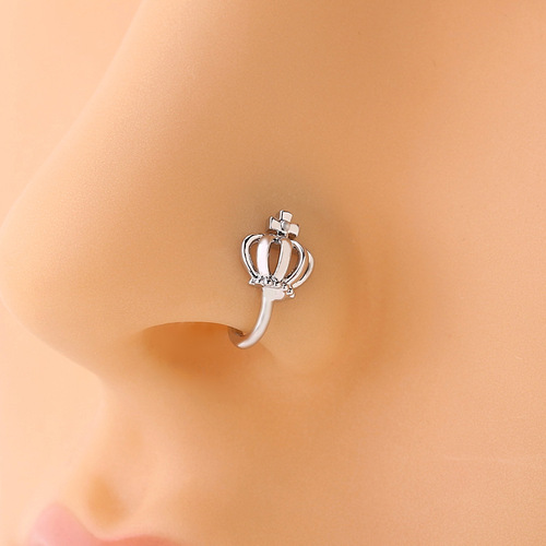 Amazon Simple and Cute Heart-Shaped Fake Nose Ring Piercing Creative U-Shaped Fake Nose Clip Nose Ornament