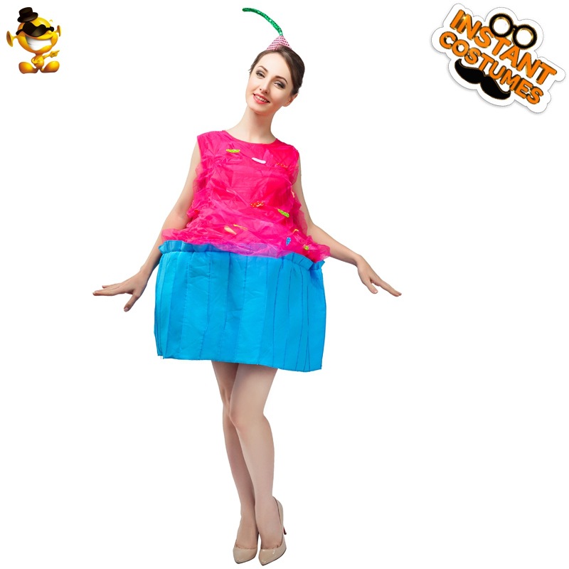Gran taza de papel de la muchacha torta traje de la etapa traje de rendimiento traje Cosplay traje de la mascarada juego de rol