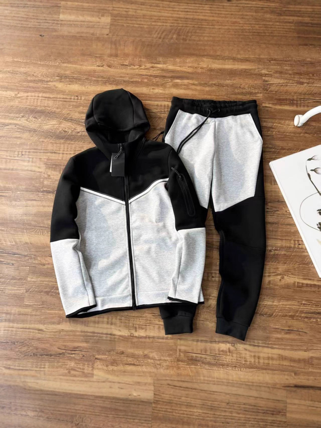 2025 カジュアルスポーツフード付きメンズサイドジッパー 490 と 163 スーツジャケット多用途スリムフィット多用途カジュアル