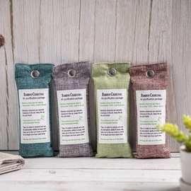 跨境竹炭包鞋子鞋柜除味除臭室内衣柜活性碳包75克鞋塞干燥剂除湿