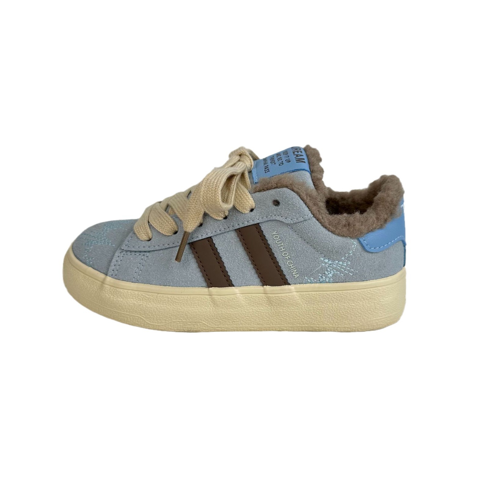 Onda lejana más zapatos de terciopelo zapatos casuales de mujer 2024 invierno nuevo estilo todo-fósforo ins nicho cálido ropa exterior zapatos de algodón cabello
