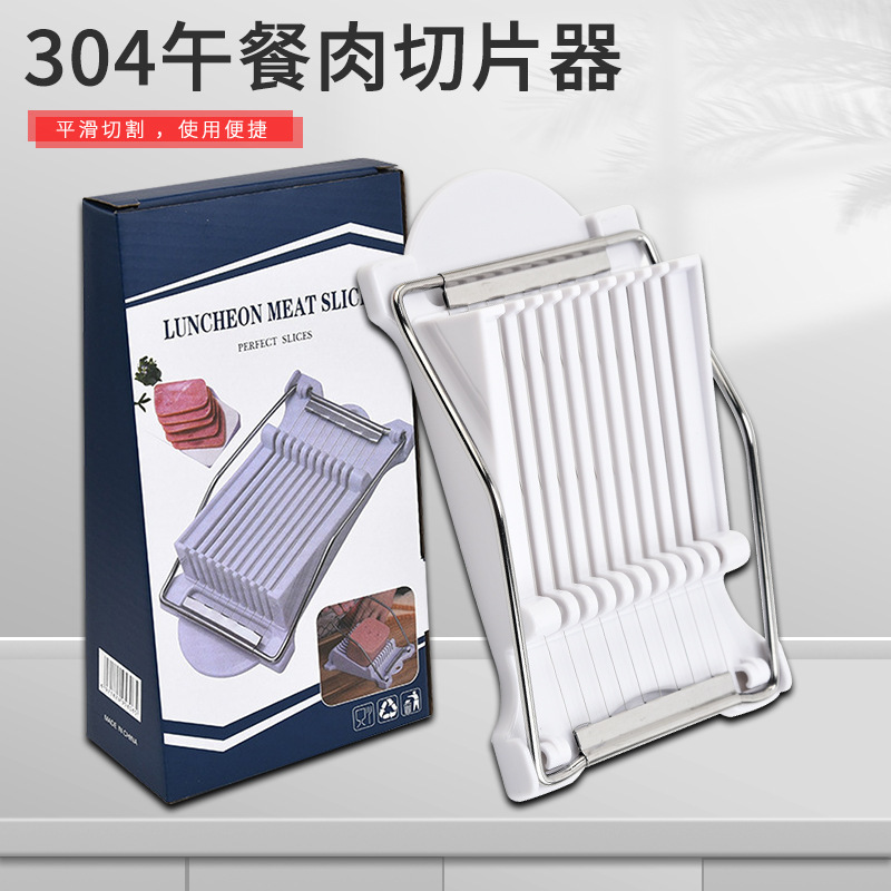 Egg cutting cheese butter banana watermelon separator 304 tangent multifunctional ABS lunch meat ham slicer