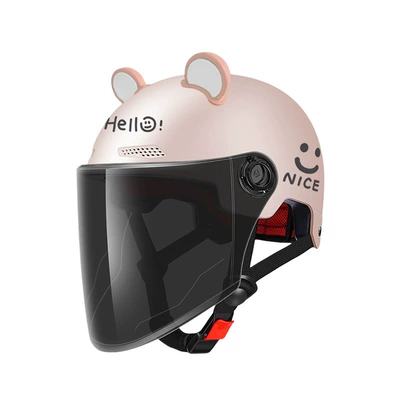 Certified Electric Vehicle Helmet for Women, Motorcycle Safety Supplies - new-national-standard-pink-changcha-free-cute-ears-one-size-fits-all