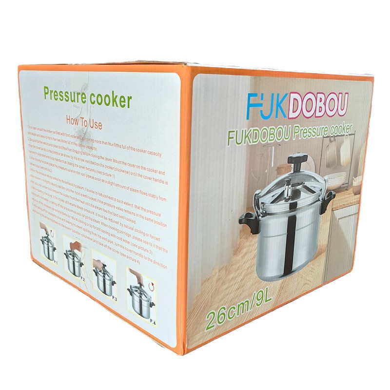 Olla a presión a prueba de explosiones de gas con tapa de aleación de aluminio Olla a presión comercial de comercio exterior transfronterizo Tanque a presión doméstico Embalaje en inglés